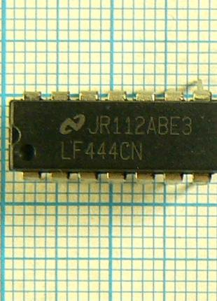 Lf444cn dip14 ±18v 1mhz iin<50pa 1v/mks четиреверний оу national semiconductor lf444c lf444