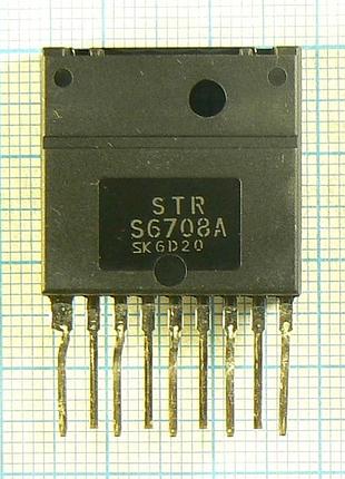 Strs6708a sip9 (strs6708) 850v 7.5a 120w 85...265vac sanken шим із силовим ключем