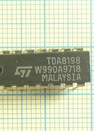 Tda8198 dip14 stm malaysia оригінал 10.8..13.2v двоканальний регулятор гучності