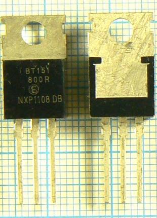 Лот: 11 × 11.12 ₴ = 122 ₴ bt151-800r to220 тиристор 800v 12a упр.15ma 2μs bt151-800 т106-10-8