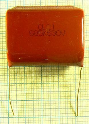 Лот: 5 × 26.95 ₴ = 134 ₴ 6.8 м мкф uf 630 v металоплівковий конденсатор (cl21 685k 630v)
