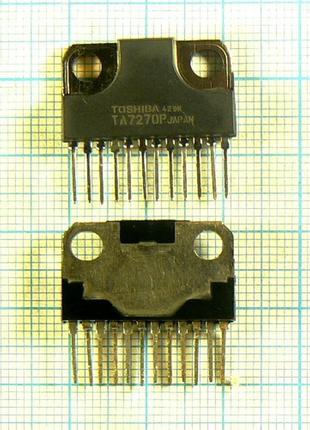 Лот: 2 × 180 ₴ = 360 ₴ ta7270p ssip12 toshiba оригінал 9...18v 2×5.8w 4ohm унч (ta7270)