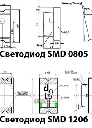 Лот: 62 × 2.00 ₴ = 124 ₴ светодиод зелёный smd 0805
