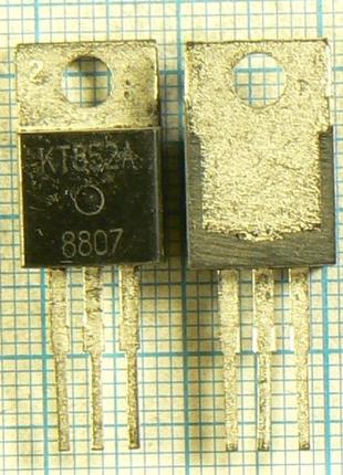 Лот: 8 × 17 ₴ = 136 ₴ кт852а p 100v 2(4)a 50w 7mhz β=500...1000 darl to220 (2sb1286 кт852)