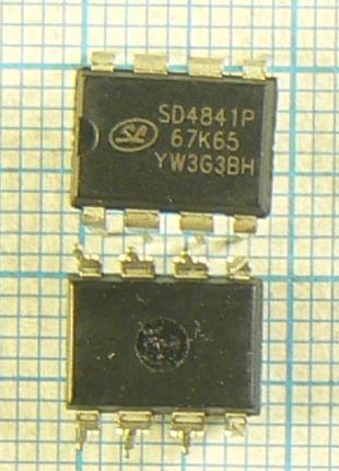 Лот: 2 × 62.00 ₴ = 124 ₴ sd4841p dip8 85...265v 8...14w 67khz шим контроллер (sd4841)