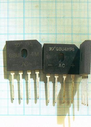 Лот: 8 × 16 ₴ = 128 ₴ gbu4m 4a 1000v міст вертикальний тонкий