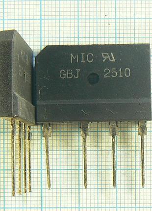 Лот: 5 × 27 ₴ = 135 ₴ gbj2510 25а 1000v міст вертикальний тонкий gbj 2510