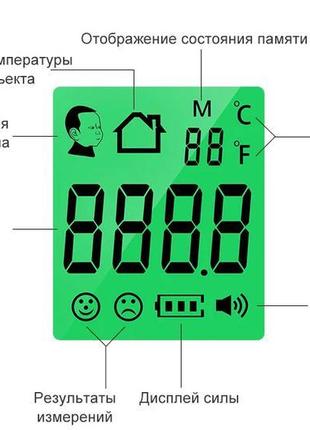 Безконтактний термометр cofoe / інфрачервоний термометр / піромет3 фото