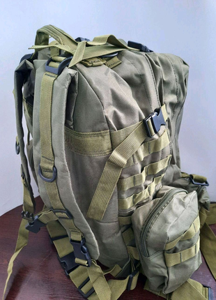 Тактичний військовий рюкзак з підсумками oliva 55 л.2 фото