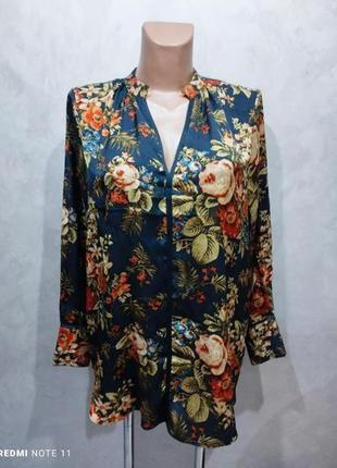 Шикарная блузка в красивый цветочный принт успешного бренда из швеции h&amp;m2 фото