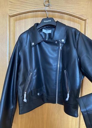 Новая модная классная куртка косуха из эко кожи 50 р7 фото