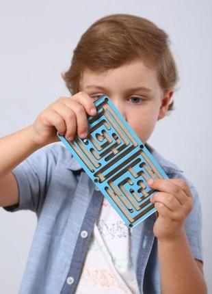 Лабиринт большой двусторонний 5+ 16*8*2 см kolodatoys 6004 2