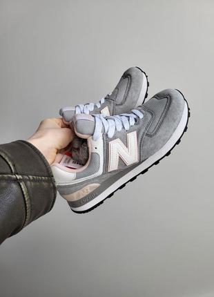 Женские кроссовки new balance 574 grey