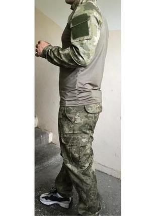 Тактична військова форма бойова сорочка убакс і штани мультикам3 фото