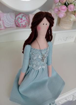 Кукла тильда в современном платье 48см7 фото