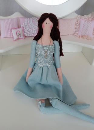 Кукла тильда в современном платье 48см4 фото