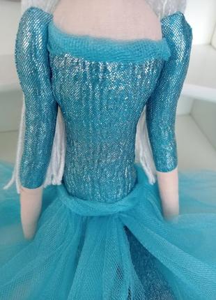 Тильда принцесса в голубом платье 48см4 фото