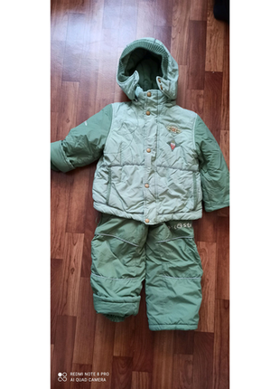 Зимовий комплект зимовий термо куртка і зимовий комбінезон 2-4 ро