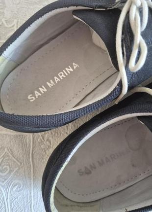 Туфли из натурального нубука san marina, нюанс5 фото