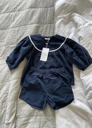 Новый детский набор с шортами zara kid home