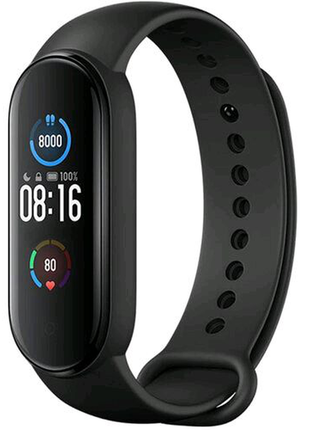 Xiaomi mi smart band 5 black3 фото