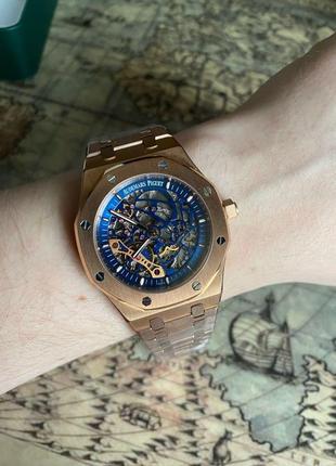Акція! остання модель!годинник audemars piguet royal oak skeleton2 фото