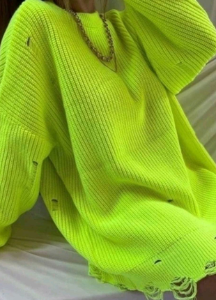 Жіноча в'язана светр - туніка9 фото