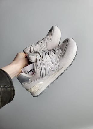 Женские кроссовки new balance 574 beige