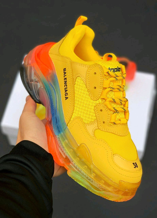 Balenciaga triple s clear sole yellow multi5 фото