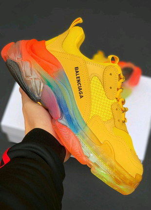 Balenciaga triple s clear sole yellow multi8 фото