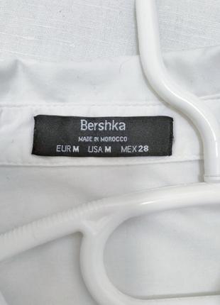 Подовжена сорочка оверсайз bershka8 фото