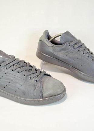 Adidas stan smith grey кожаные кеды кроссовки оригинал! р. 40 25,5 см