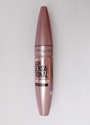 Тушь для ресниц maybelline lash cils sensational full fan effect very black