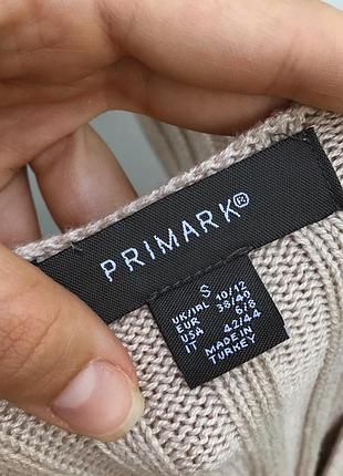 В‘язаний топ primark бежевий коричневий майка маєчка з ґудзиками жіноча5 фото