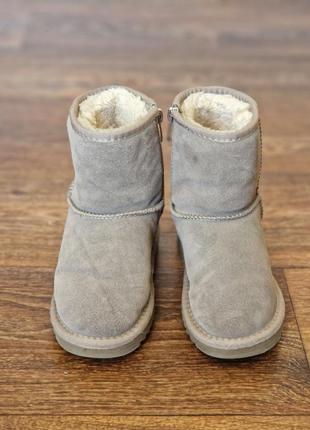 Детские угги замшевые зимние сапоги ботинки