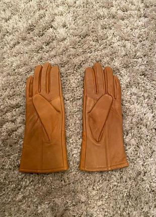 Жіночі шкіряні рукавички1 фото