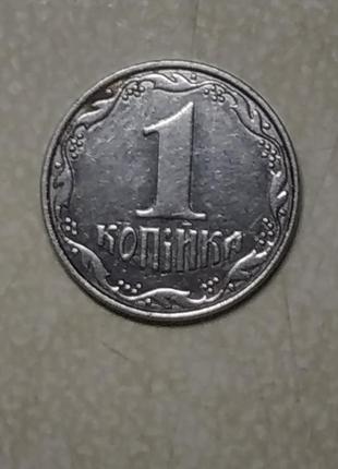 Монета 1 копійка 2007року2 фото