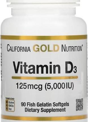 Віт d3 125 мкг 5000 ме 90 таб пр-во сша california gold nutrition