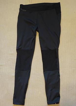 Длинные черные спортивные женские тайтсы kalenji decathlon франция xl( 52/54)