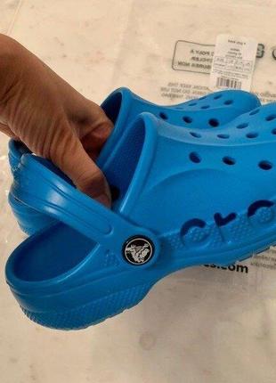 Крокс дитячі бая голубі crocs baya kids ocean clog8 фото