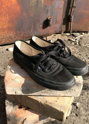 Кеди vans authentic all black жіночі4 фото