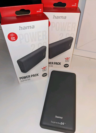 Зовнішній акумулятор (павербанк) hama supreme 24hd 24000mah (ориг