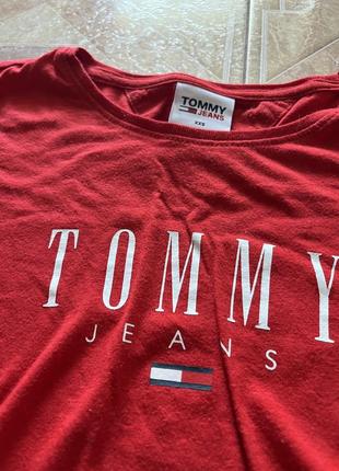 Футболка красная Tommy hilfiger оригинал женская