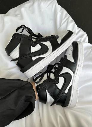 Nike sb dunk high x ambush black / white premium