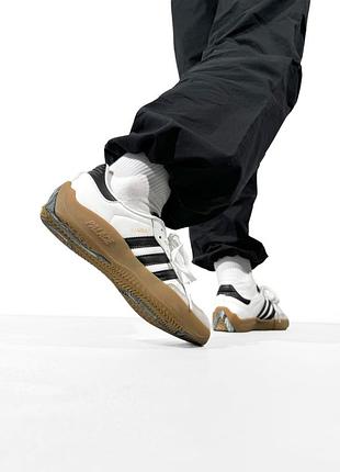 Palace x adidas puig samba black/white 4