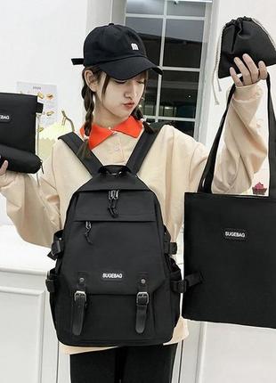 Рюкзак, пенал, мішечок, сумка та клатч — набір 5 в 1 для дівчинки3 фото