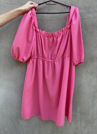 Розовое платье большого размера2 фото