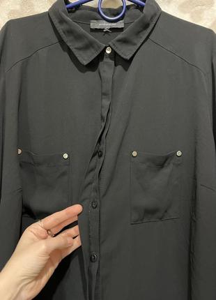 Шифонова блузка-сорочка оверсайз жіноча6 фото