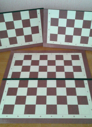 Шахово-шашкова двостороння дошка1 фото