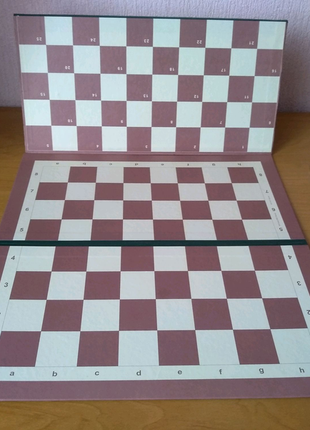 Шахово-шашкова двостороння дошка2 фото